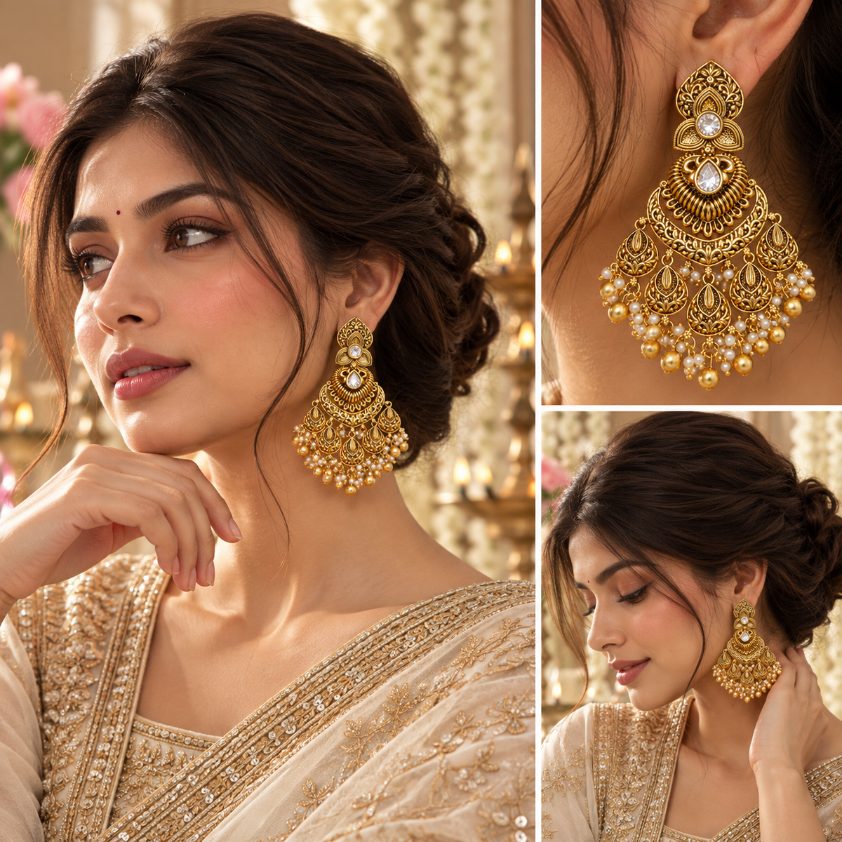 Ruhani Gulshan Earrings