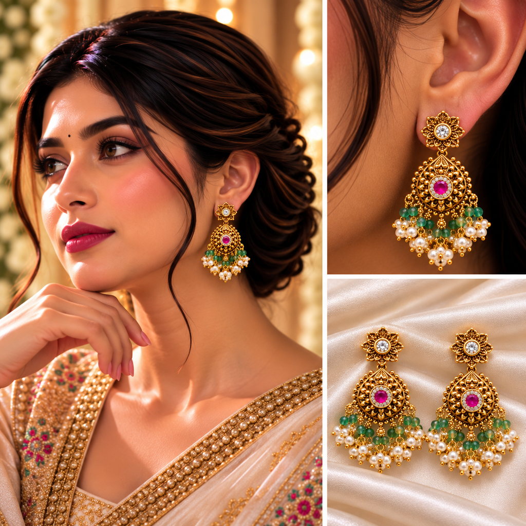 Sitara Kundan Earrings