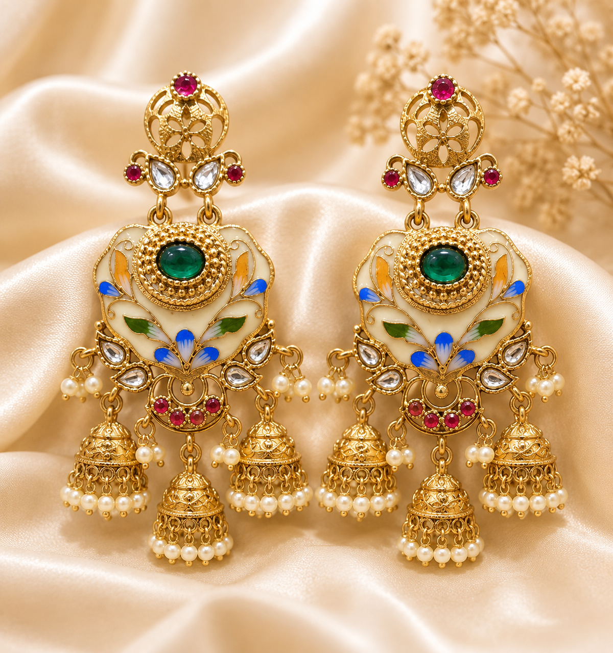 Maharani Kundan Chandeliers
