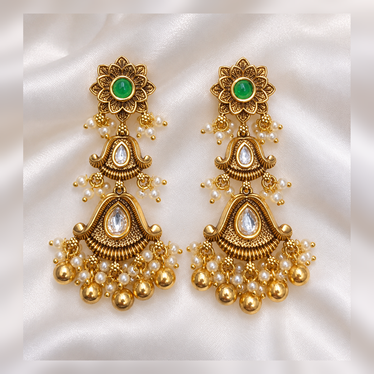 Emerald Gulbahar Jhumka